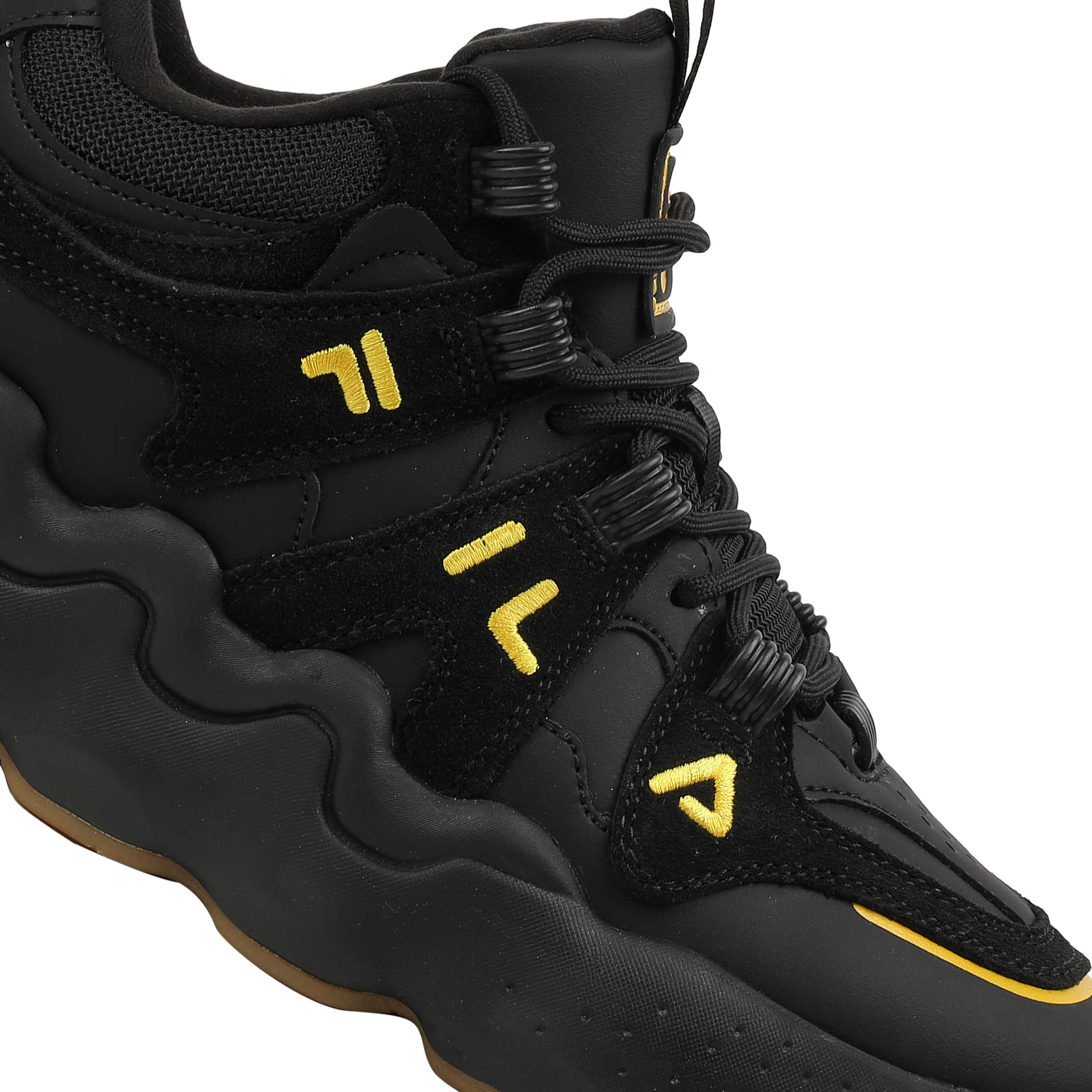 Fila Men Black-Gold Tss High Sneakers - Image 8