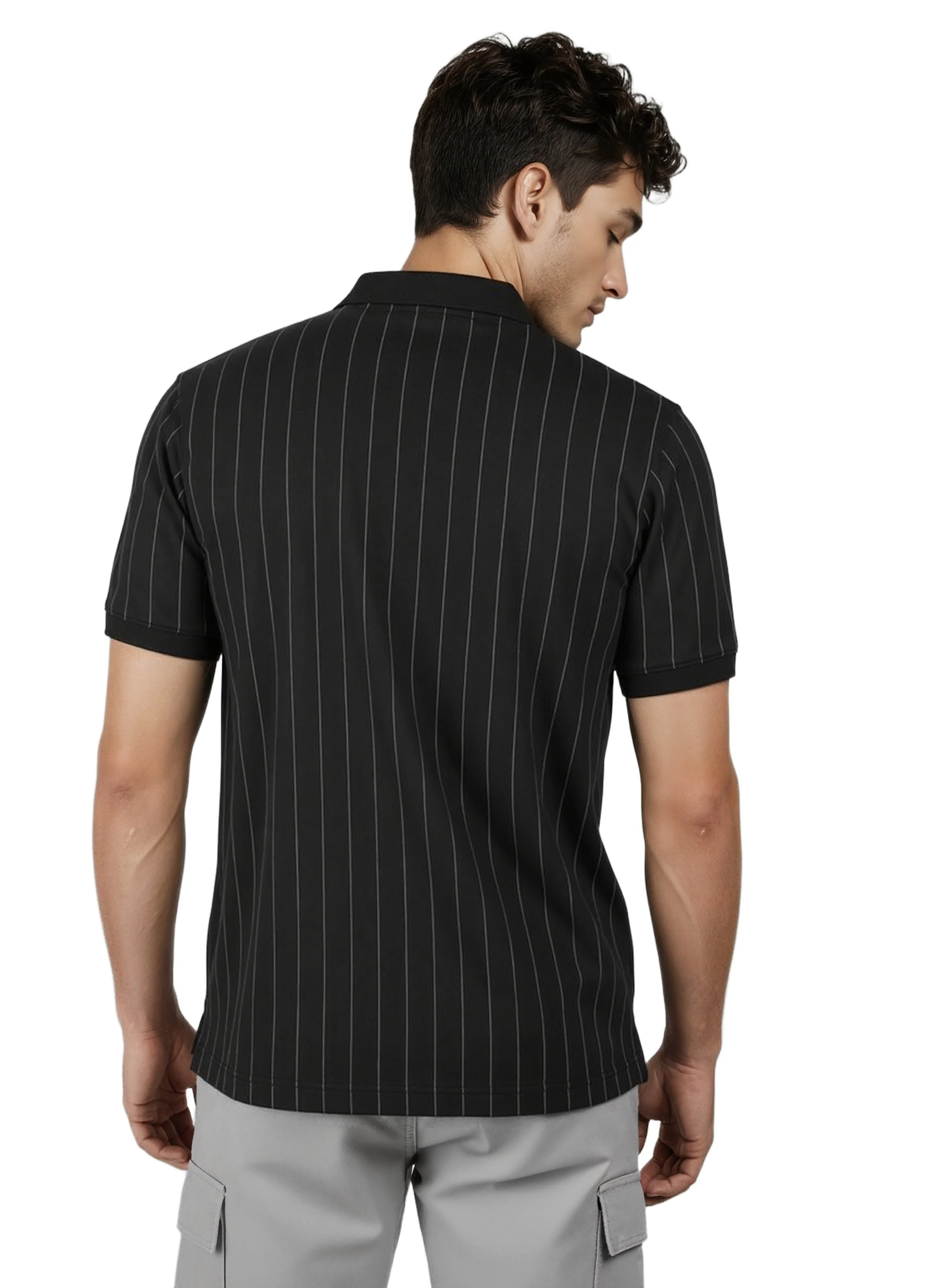 Fila Men Black Tenne Polo - Image 2