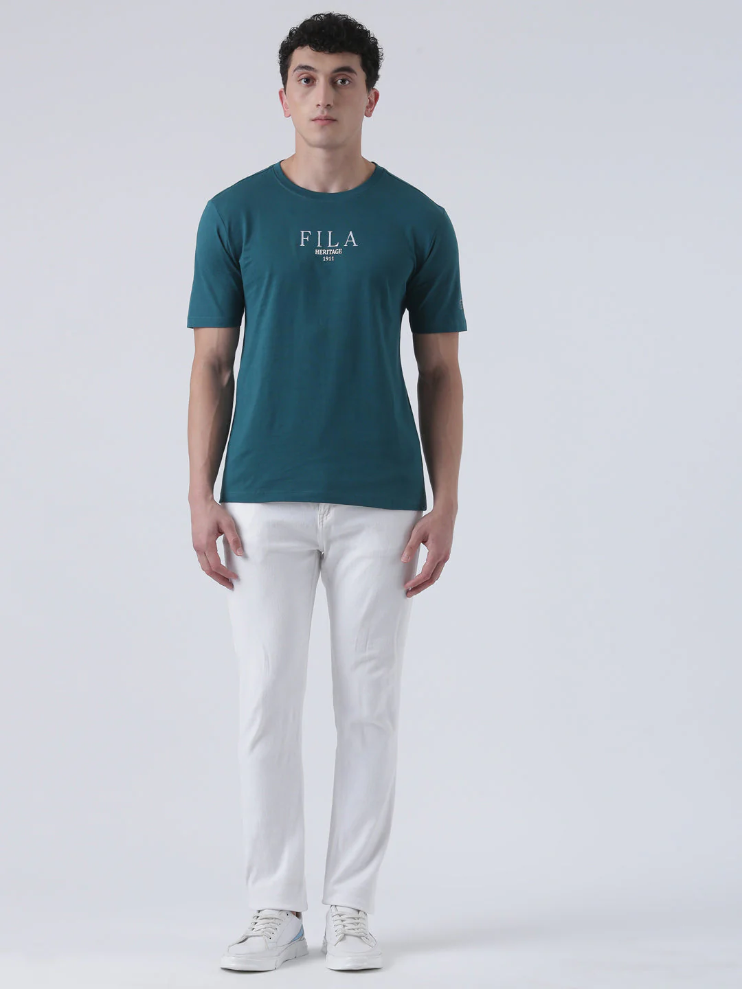Fila Men Green T-Shirt Relaxed Fit - Image 7
