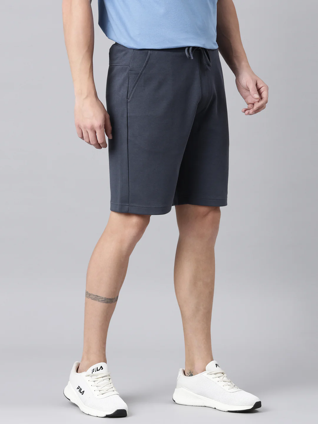Fila Men Grey Shorts Regular Fit - Image 2