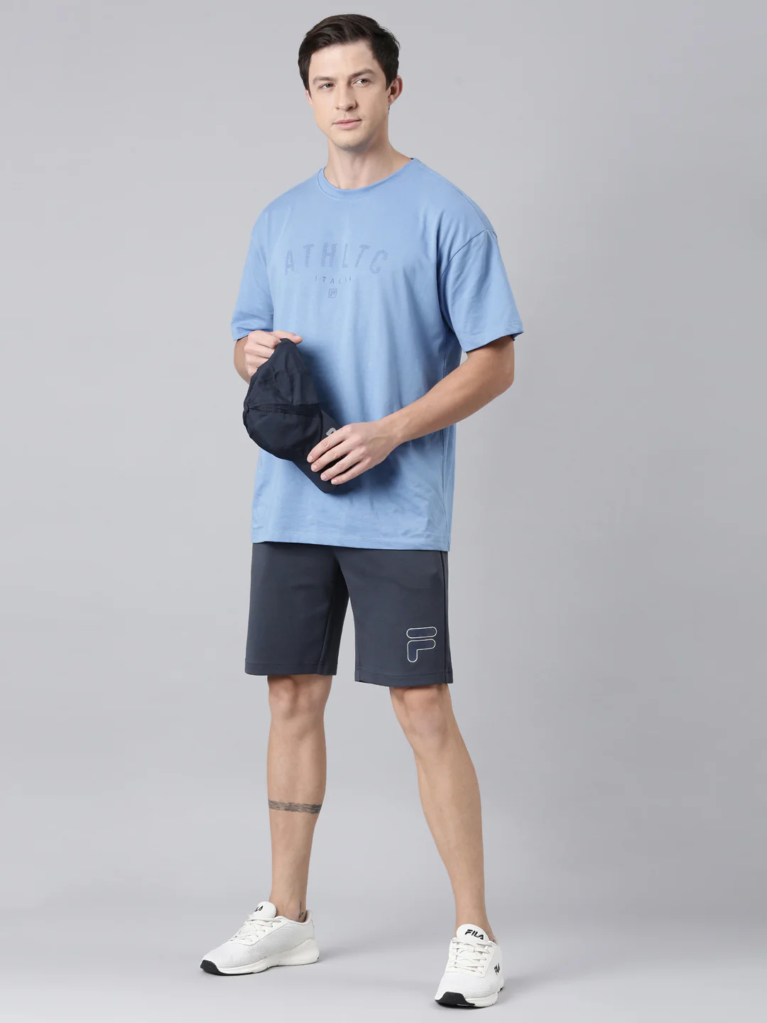 Fila Men Grey Shorts Regular Fit - Image 5