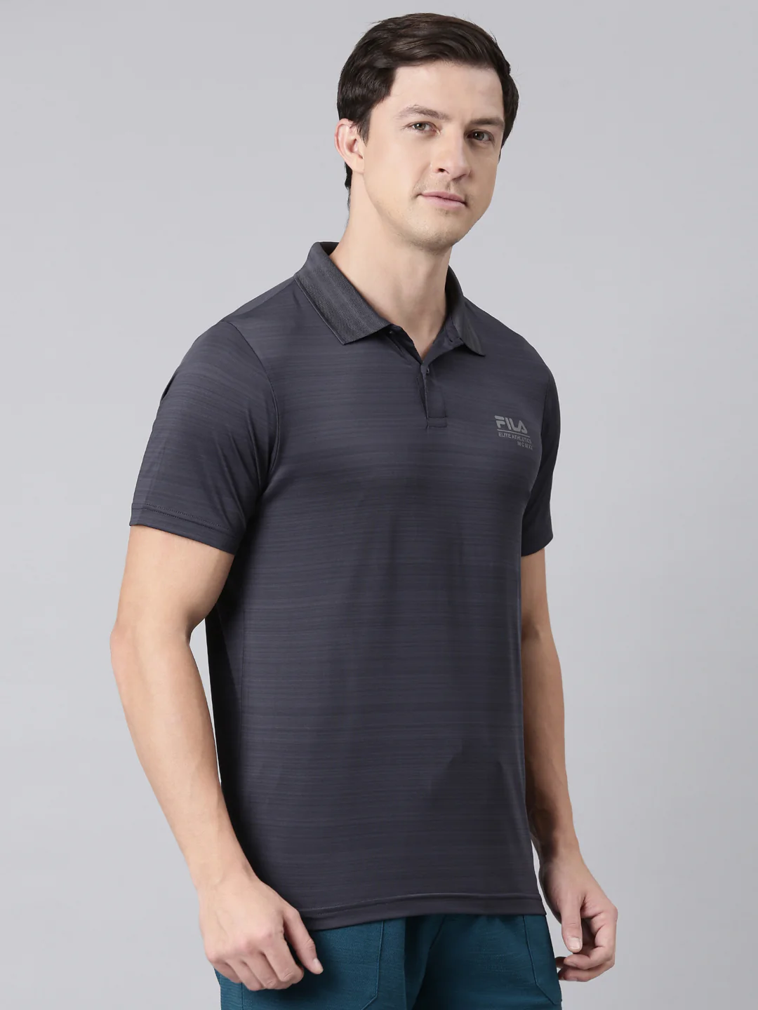 Fila Men Grey T-Shirts Regular Fit - Image 5