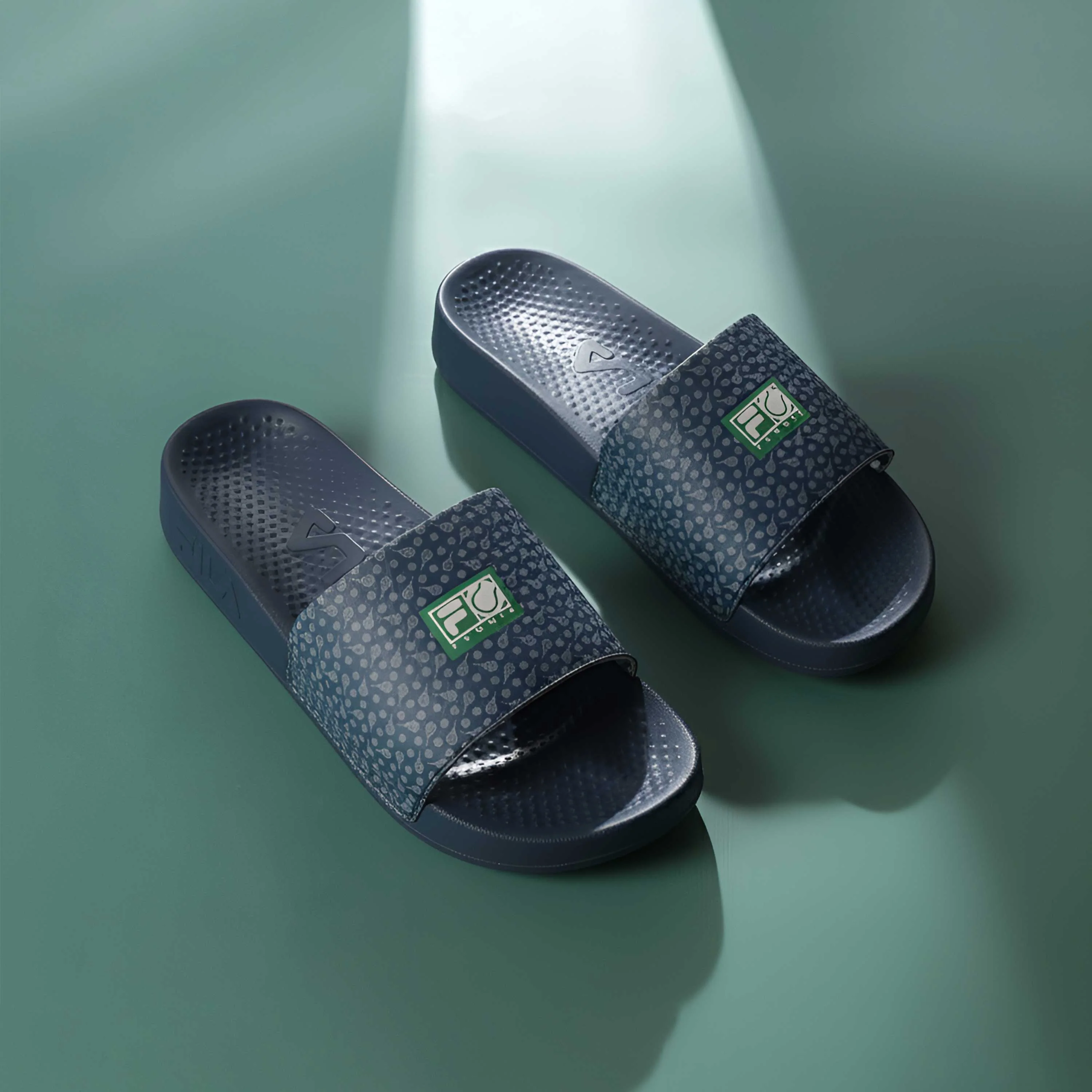 Fila Men Insignia Blue River Slides - Image 3
