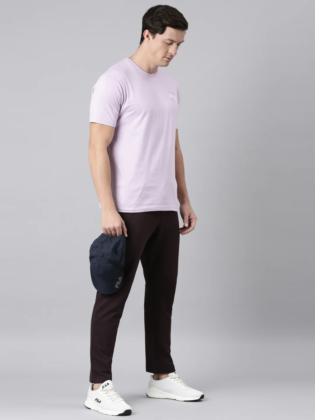 Fila Men Lavender T-Shirts Regular Fit - Image 8