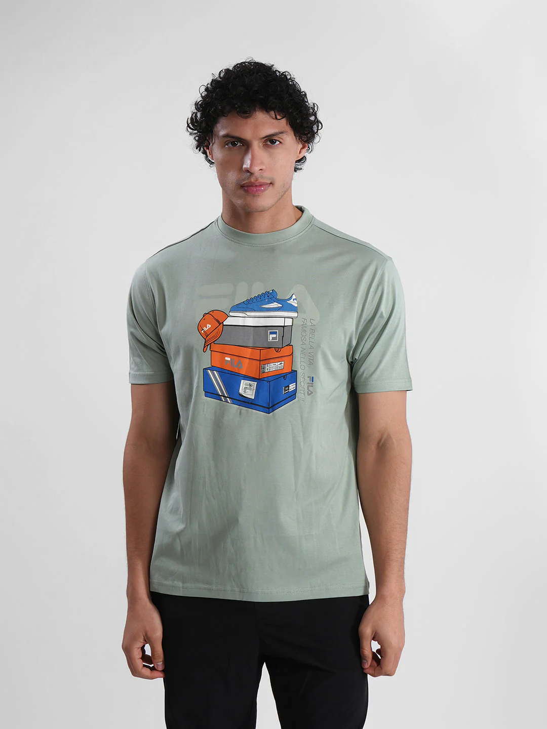 Fila Men Light Green Dannie T-Shirt