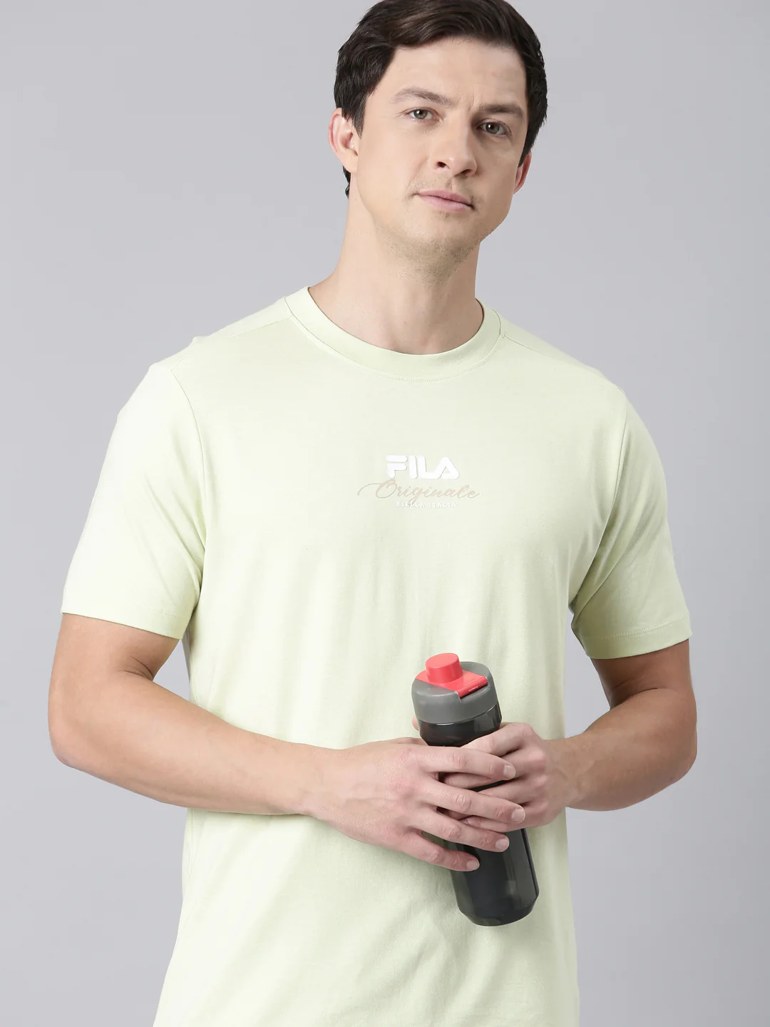 Fila Men Lime Green T-Shirts Regular Fit - Image 7