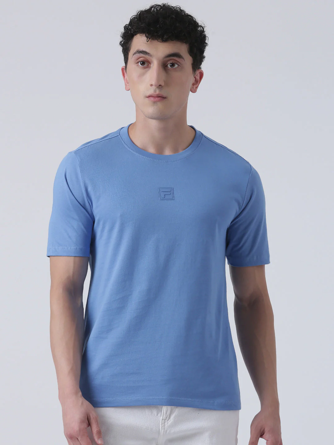Fila Men Mid Blue T-Shirt Relaxed Fit - Image 2