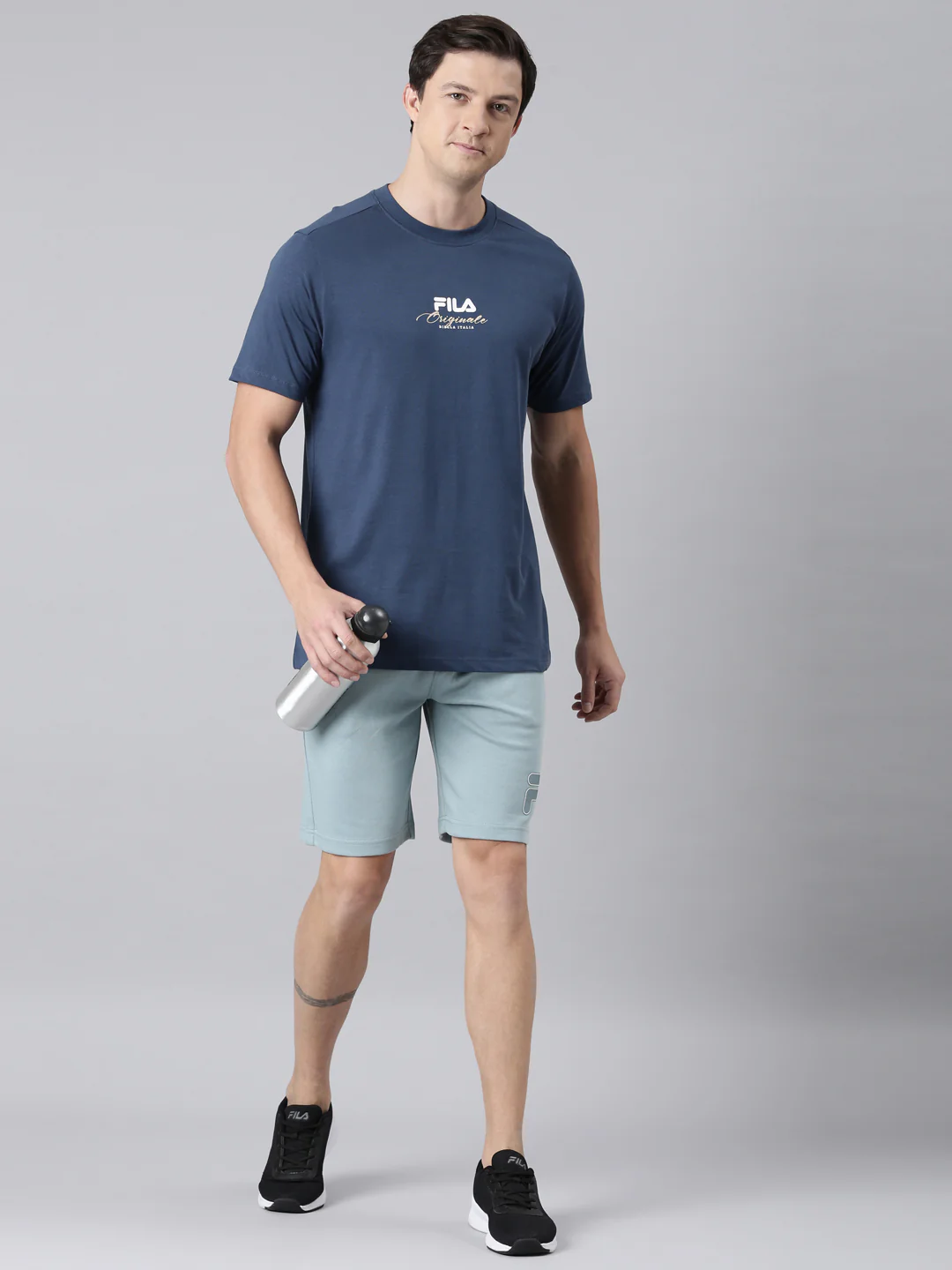Fila Men Navy Blue T-Shirts Regular Fit - Image 7