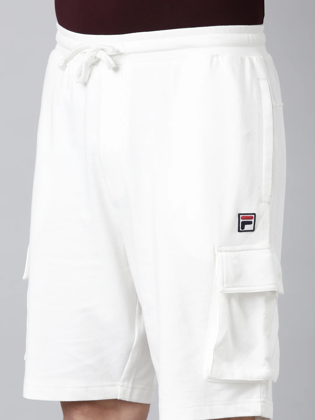 Fila Men Off White Shorts Narrow Regular Fit - Image 7