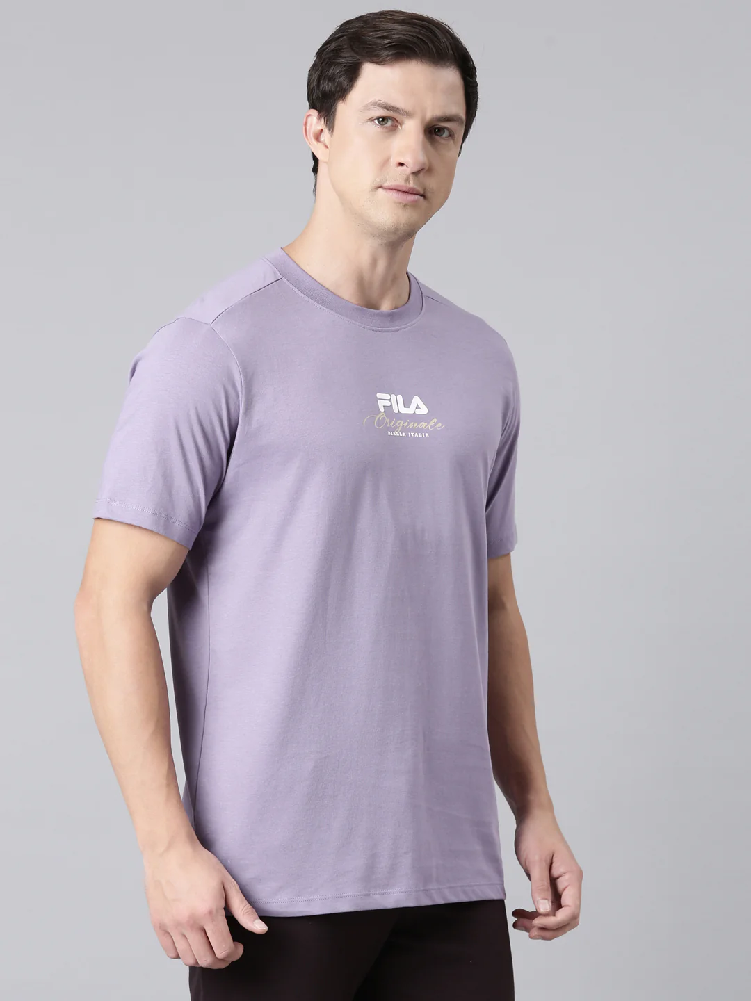 Fila Men Violet T-Shirts Regular Fit - Image 5