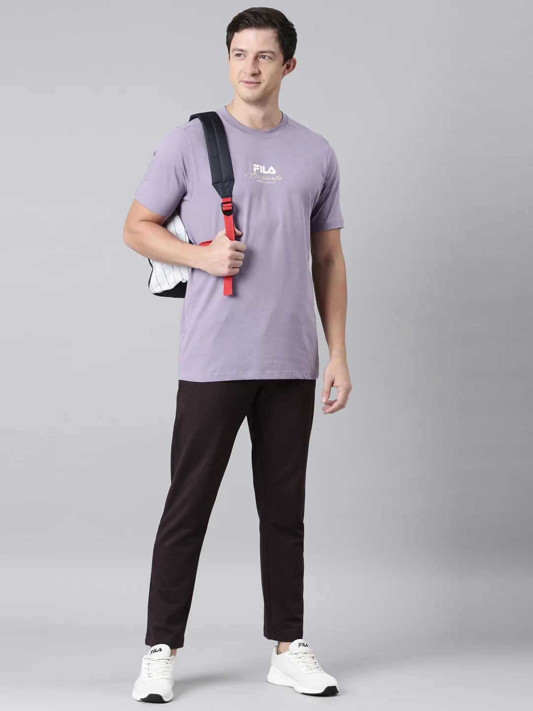 Fila Men Violet T-Shirts Regular Fit - Image 8