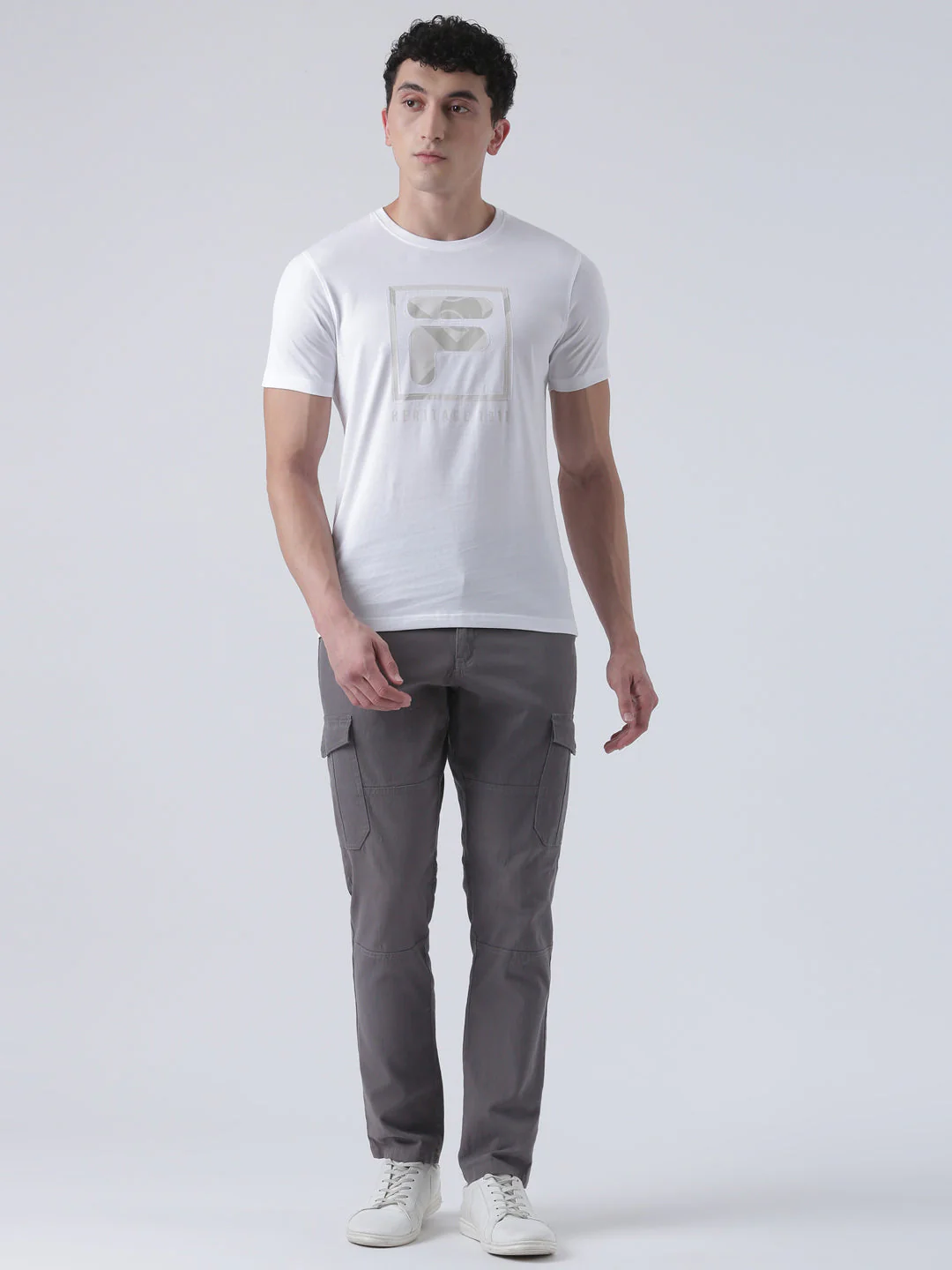 Fila Men White T-Shirt Slim Fit - Image 7