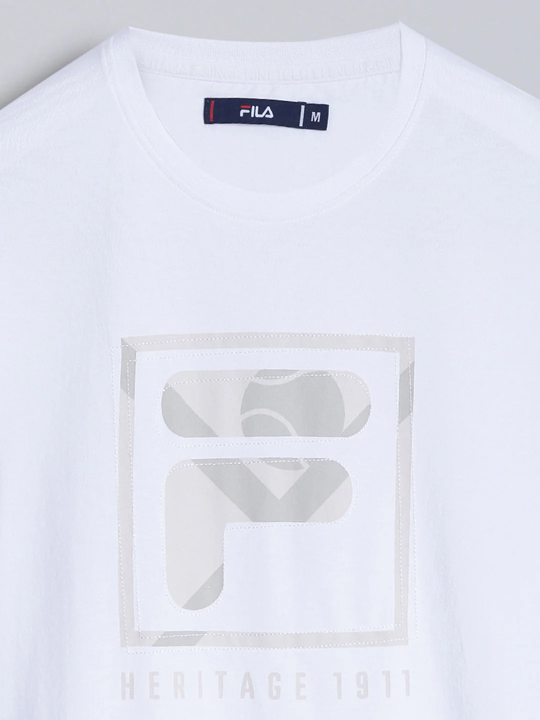 Fila Men White T-Shirt Slim Fit - Image 9