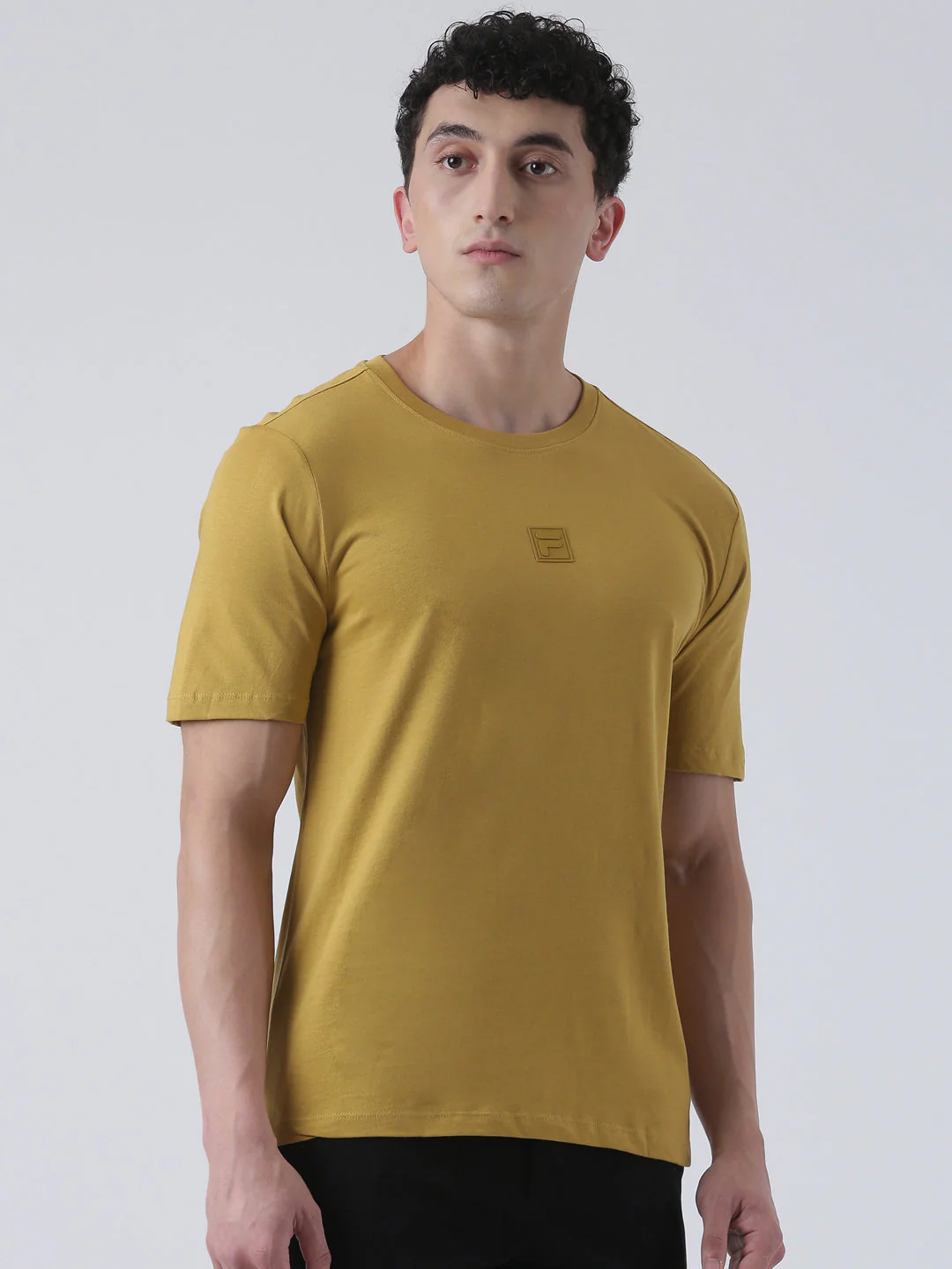 Fila Men Yellow T-Shirt Relaxed Fit - Image 5