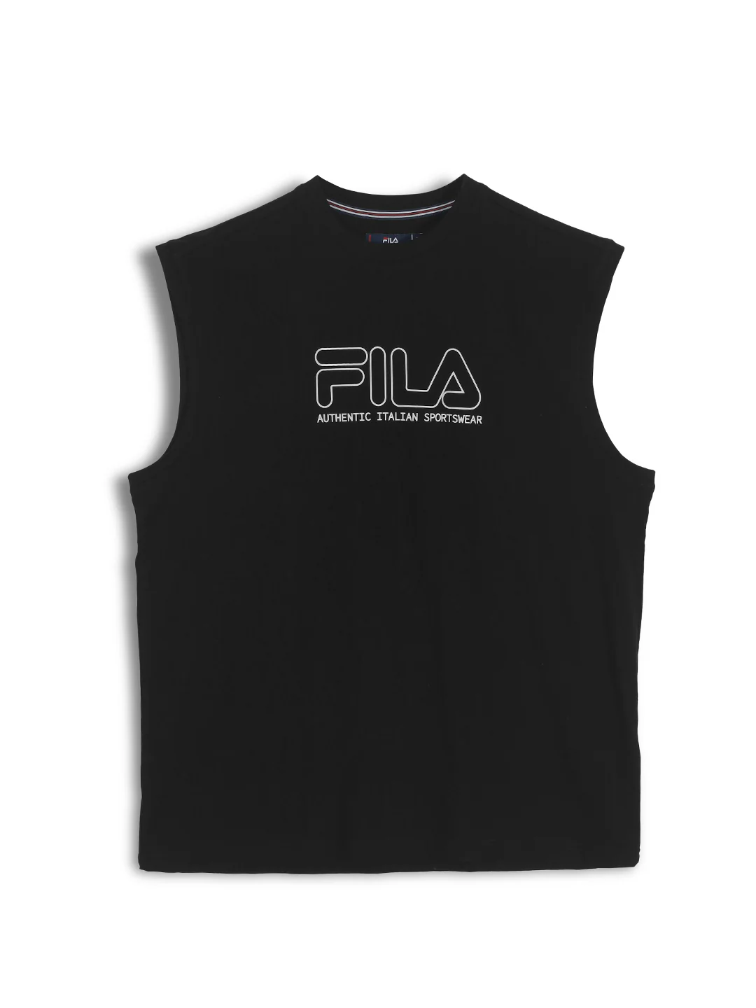 Fila Mens Black Andres Sleeve Less Tank - Image 4