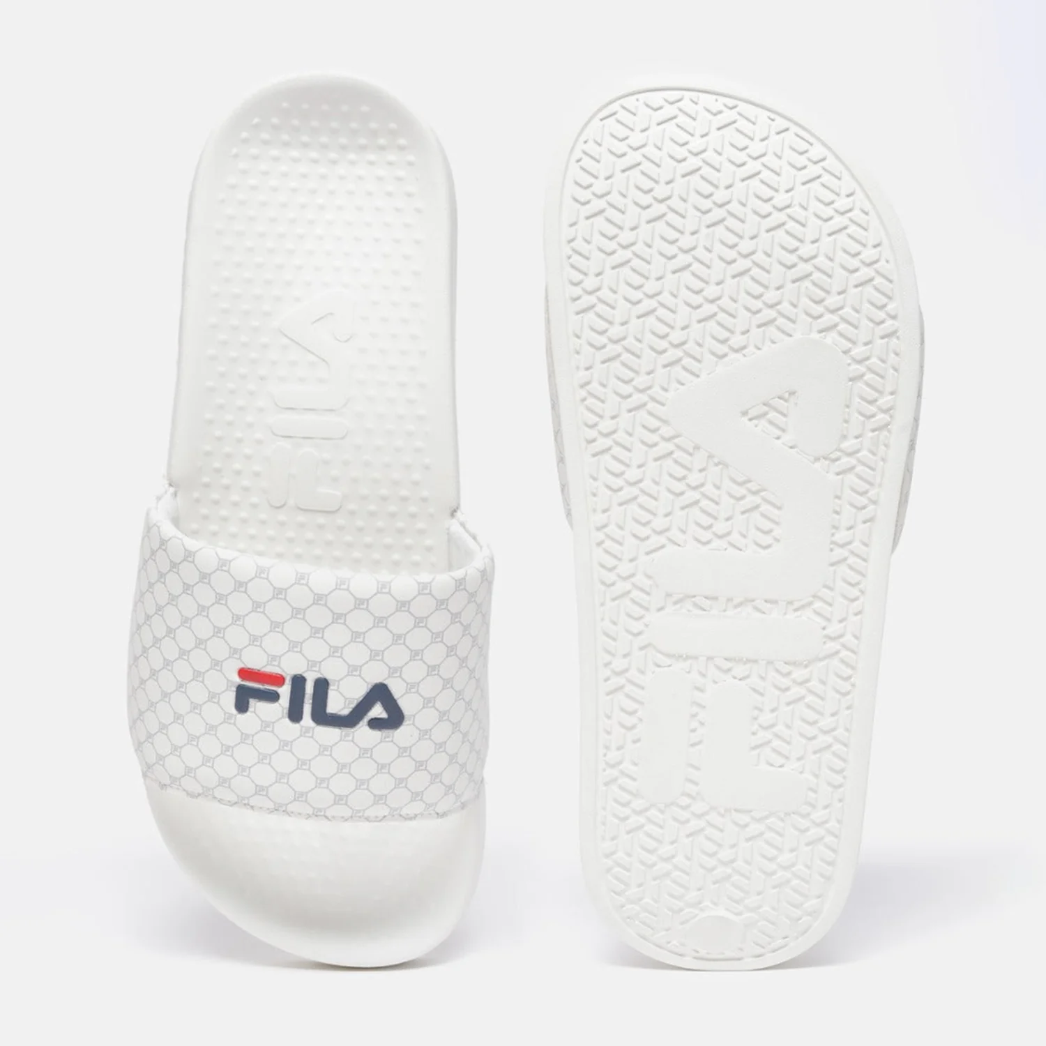 Fila Savil White Slides For Men - Image 5