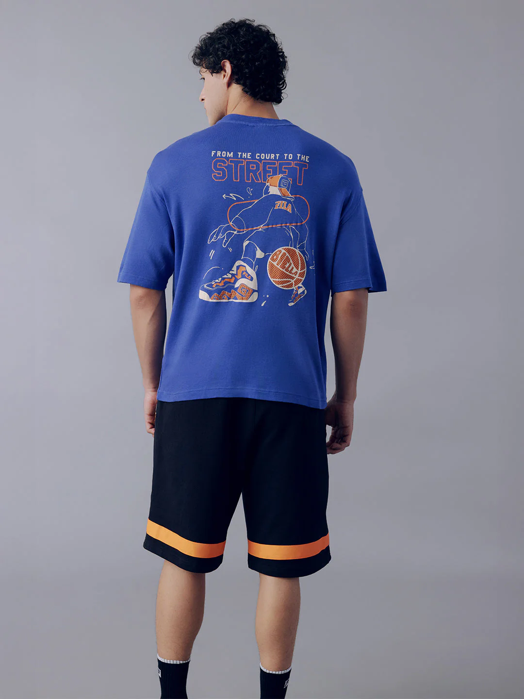 Fila Unisex Blue Reed T-Shirt - Image 2