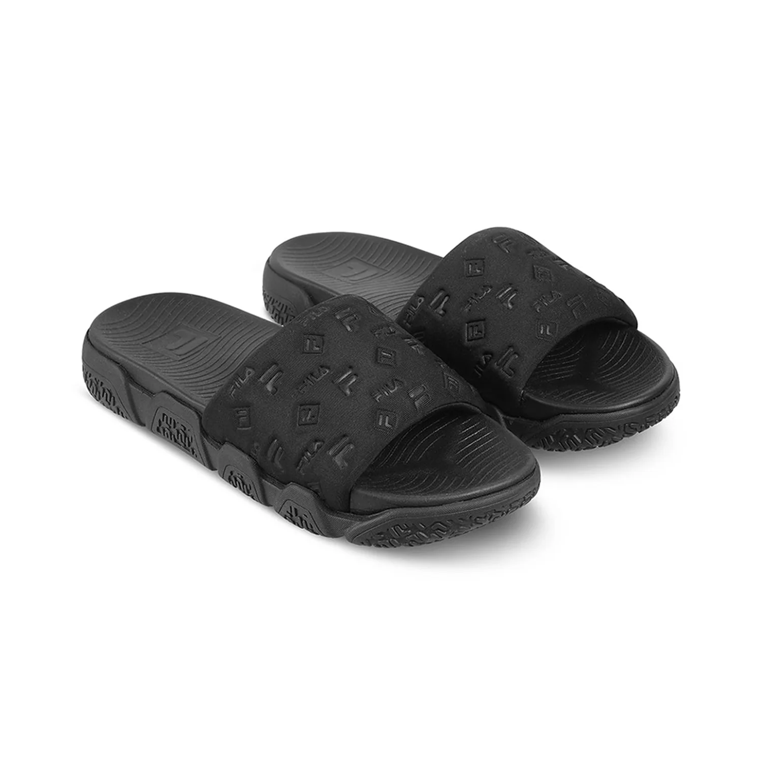 Fila Unisex Candor Black Sliders - Image 4