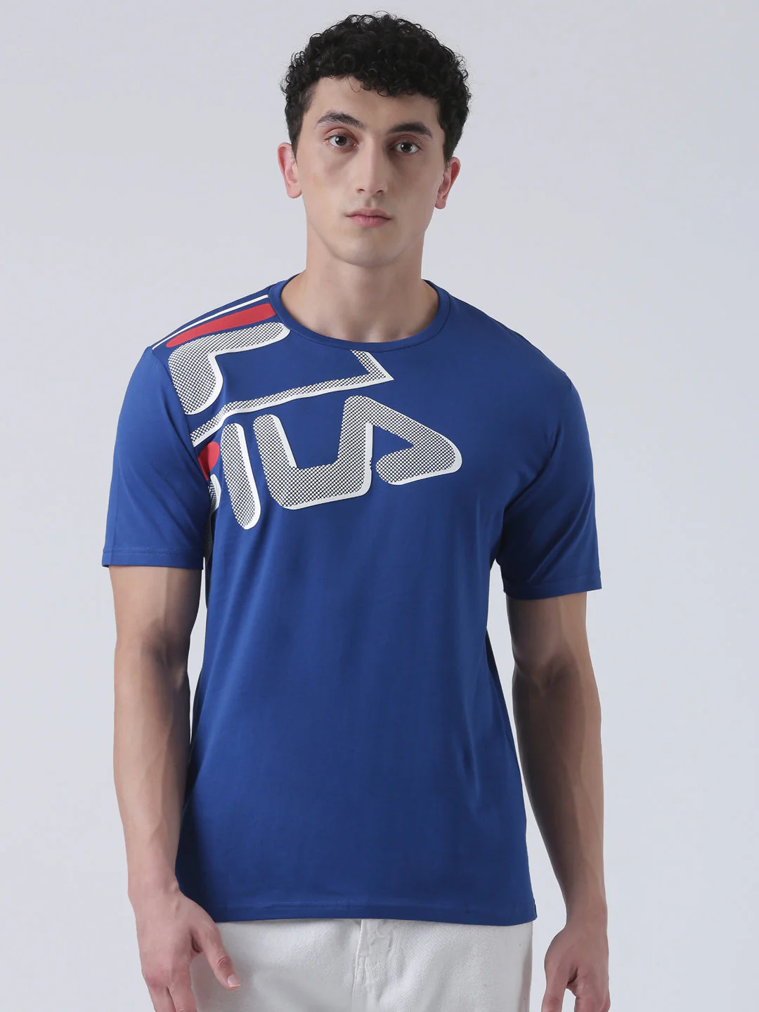 Fila Unisex Monaco Blue T-Shirt Relaxed Fit - Image 3