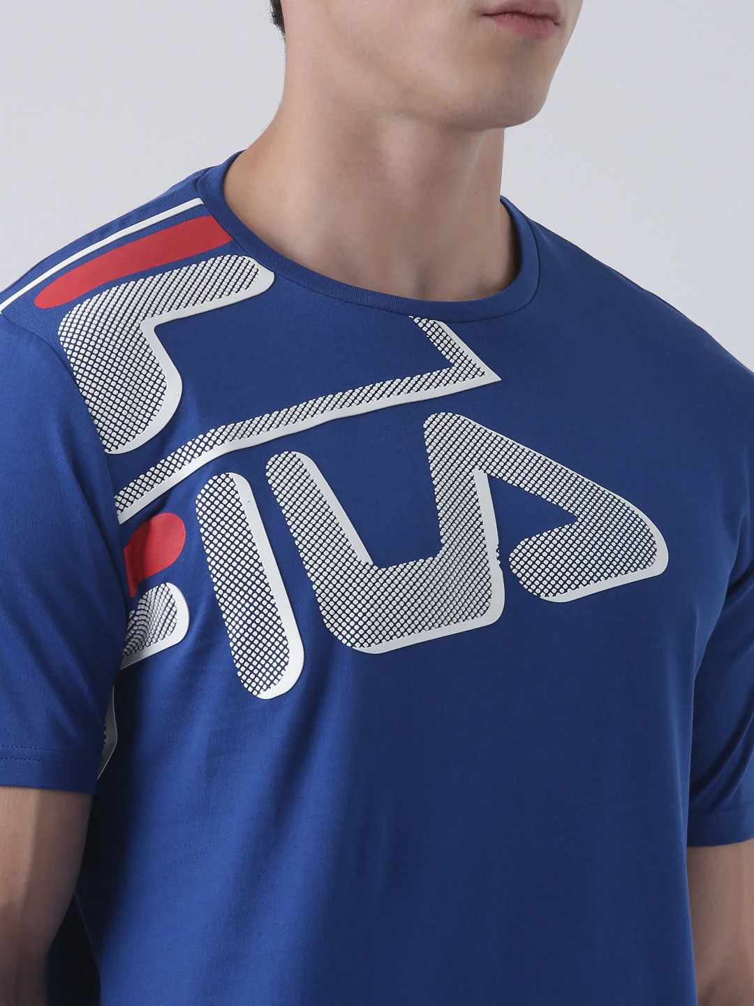 Fila Unisex Monaco Blue T-Shirt Relaxed Fit - Image 4