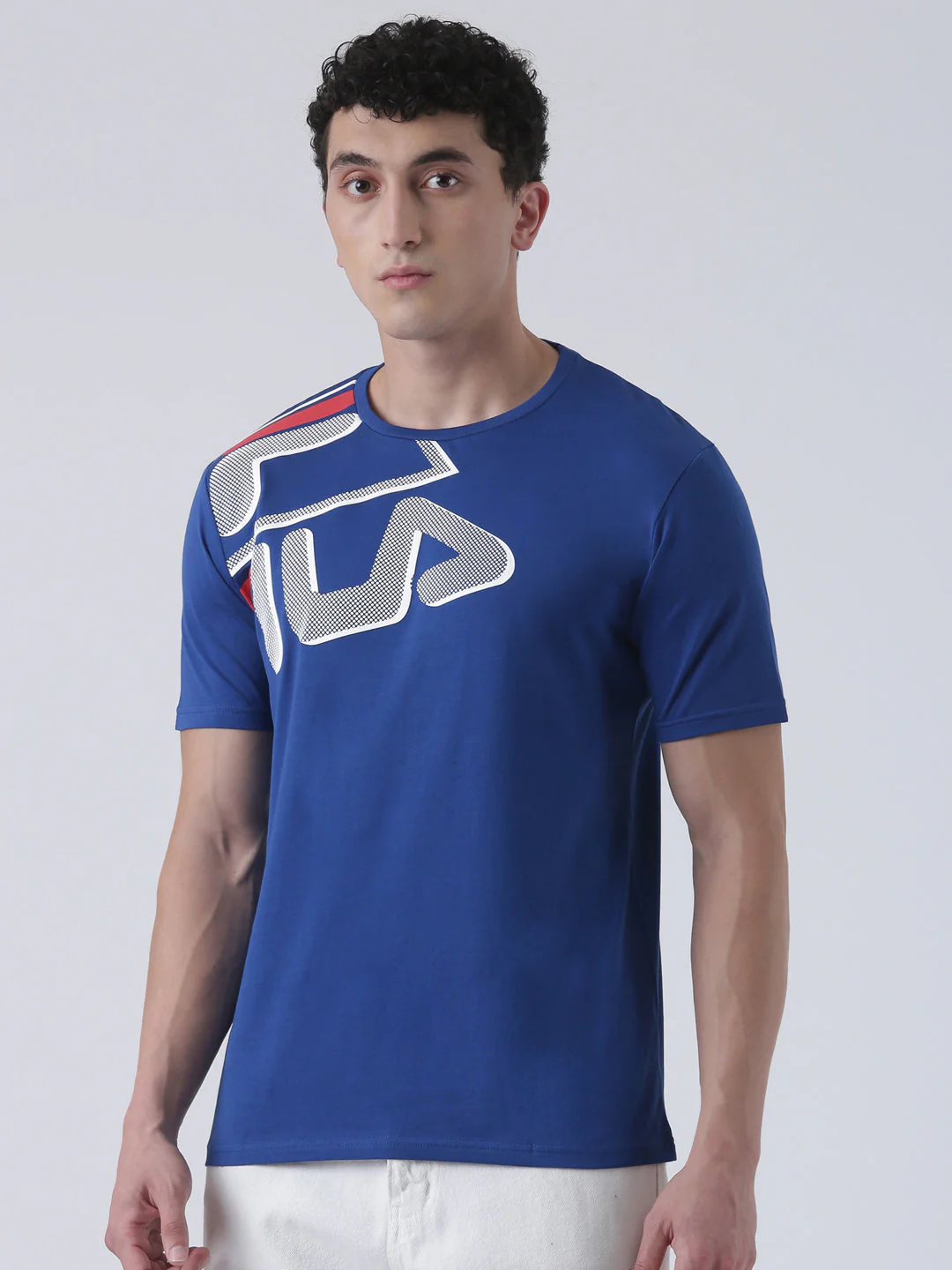 Fila Unisex Monaco Blue T-Shirt Relaxed Fit - Image 5