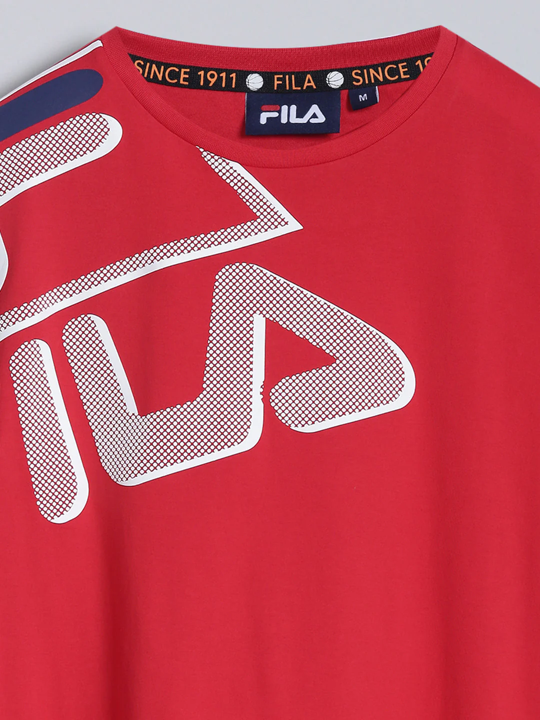 Fila Unisex Red T-Shirt Relaxed Fit - Image 10