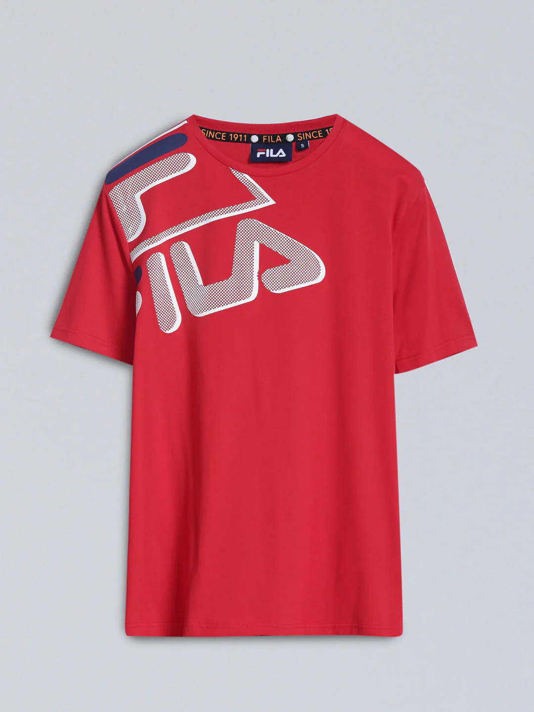 Fila Unisex Red T-Shirt Relaxed Fit - Image 9