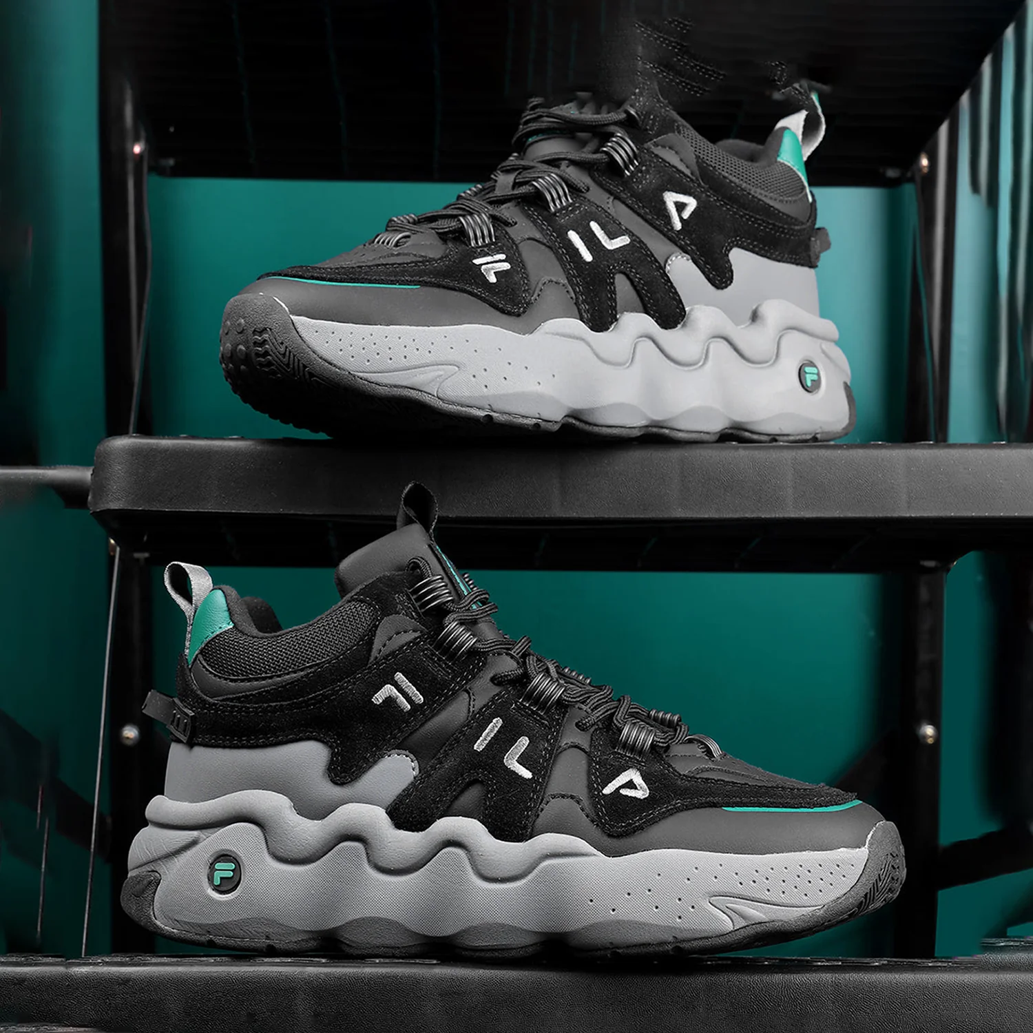 Fila Unisex Ri-Tss High Iii Black Sneakers - Image 4