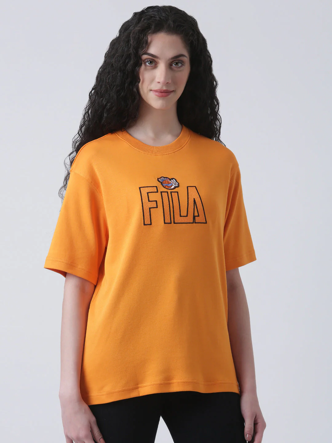 Fila Unisex Russet Orange T-Shirt Relaxed Fit - Image 3