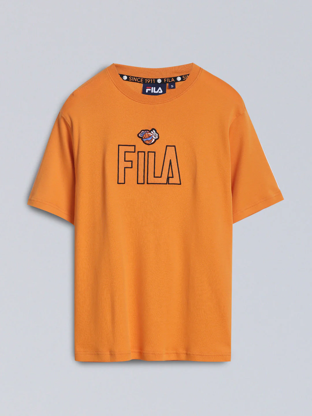 Fila Unisex Russet Orange T-Shirt Relaxed Fit - Image 9