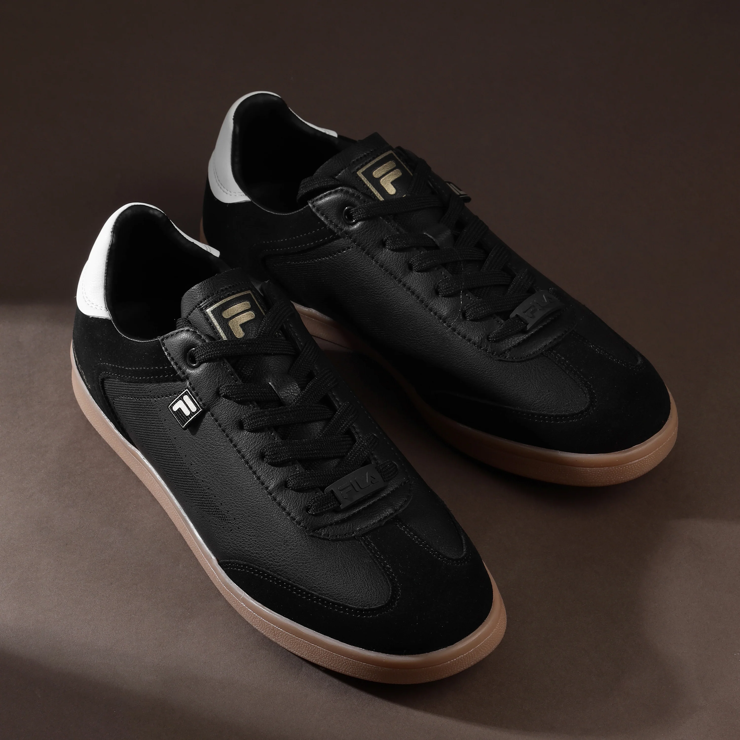 Fila Men Black Asher Suede Shoes - Image 3