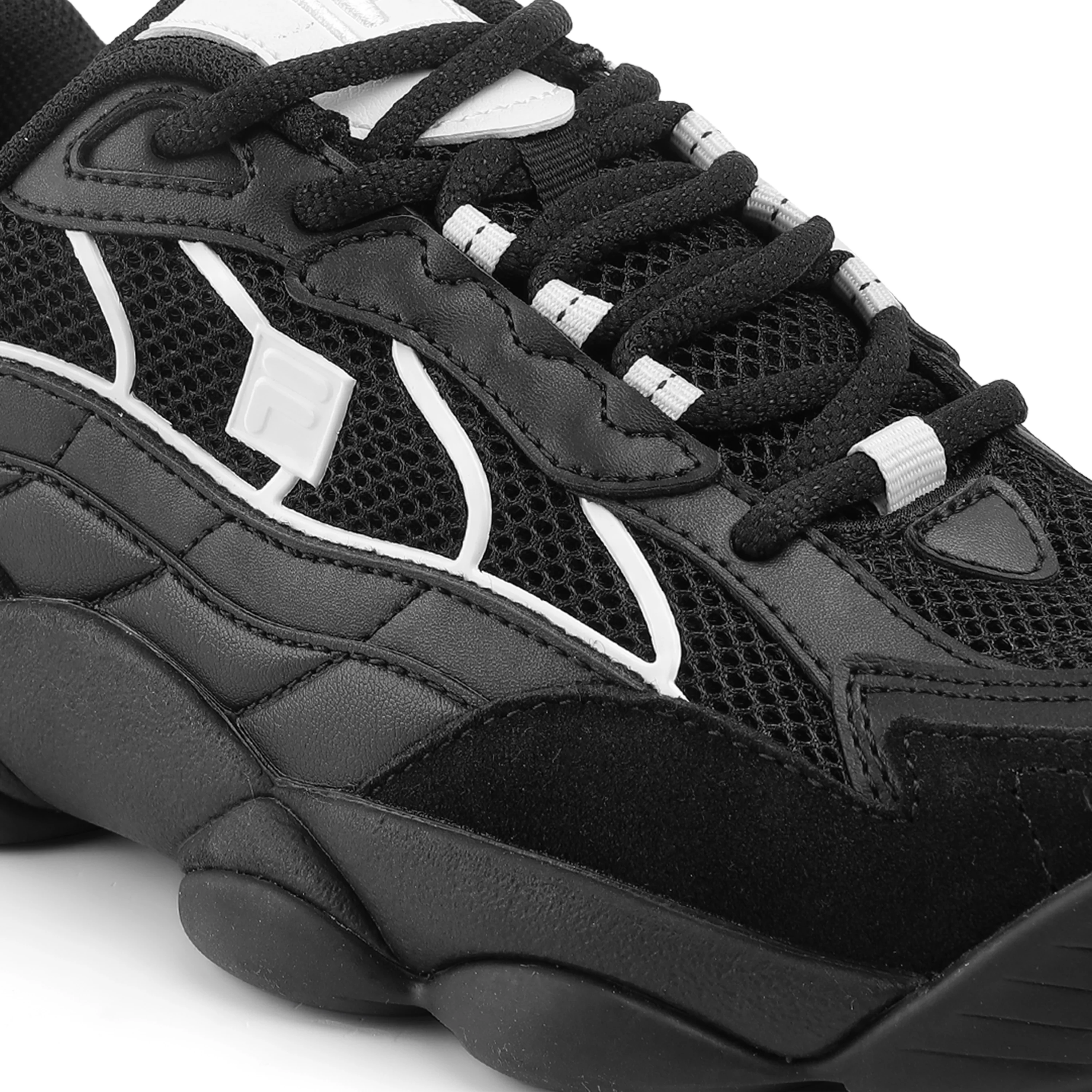 Fila Women Black Wavy Spaghetti Shoes - Image 8
