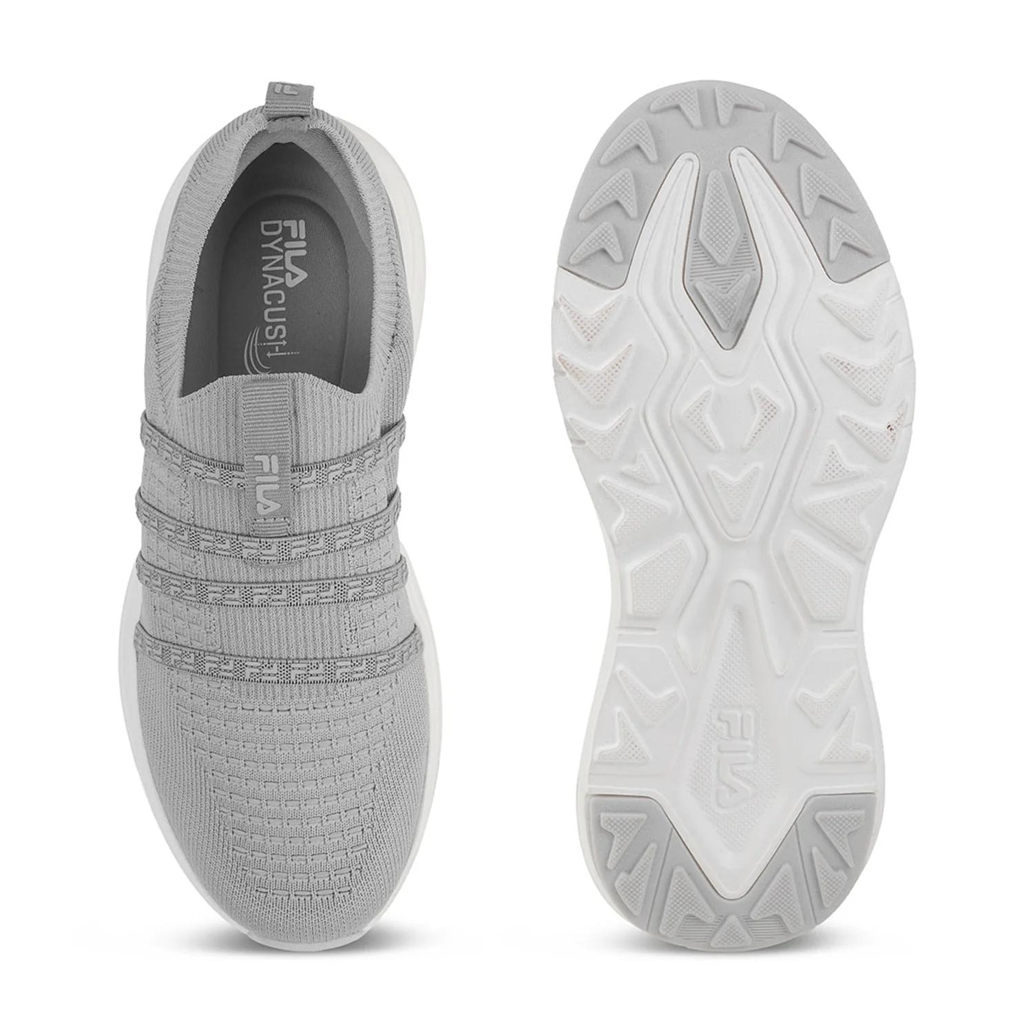 Fila Men Grey Ease Quad Shoes - Image 8