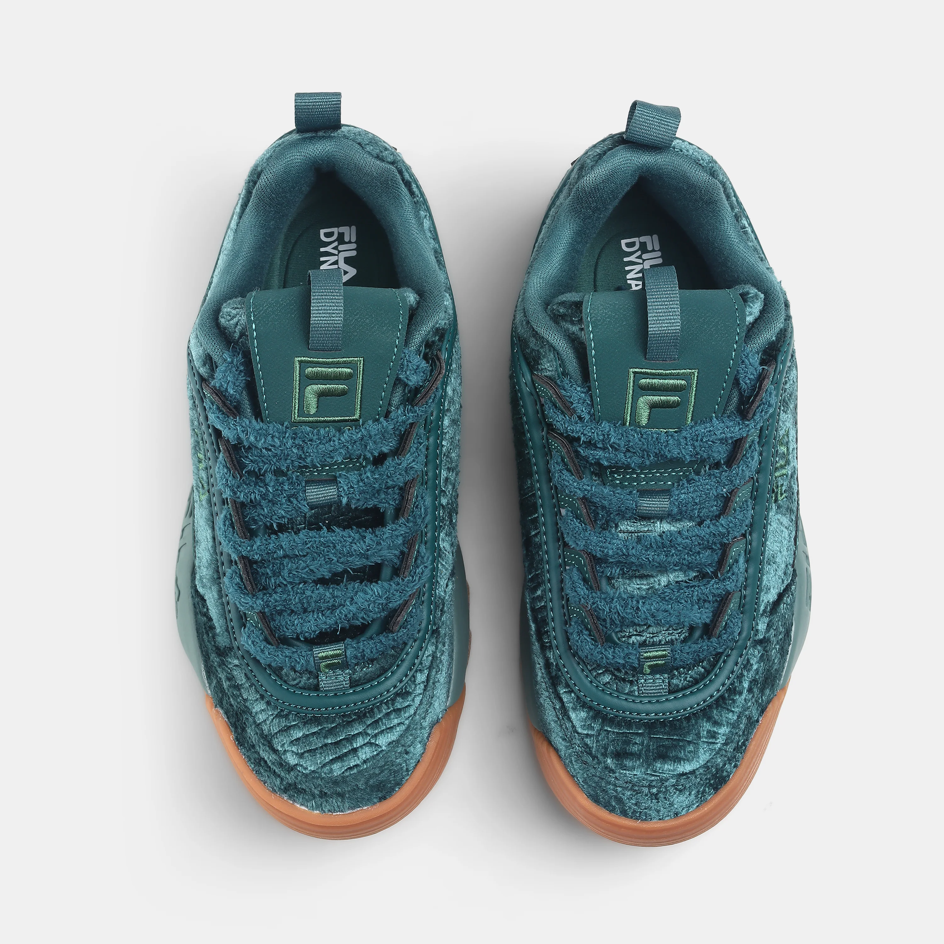 Fila Women Teal Disruptor 2 Velvet Shoes - Image 7