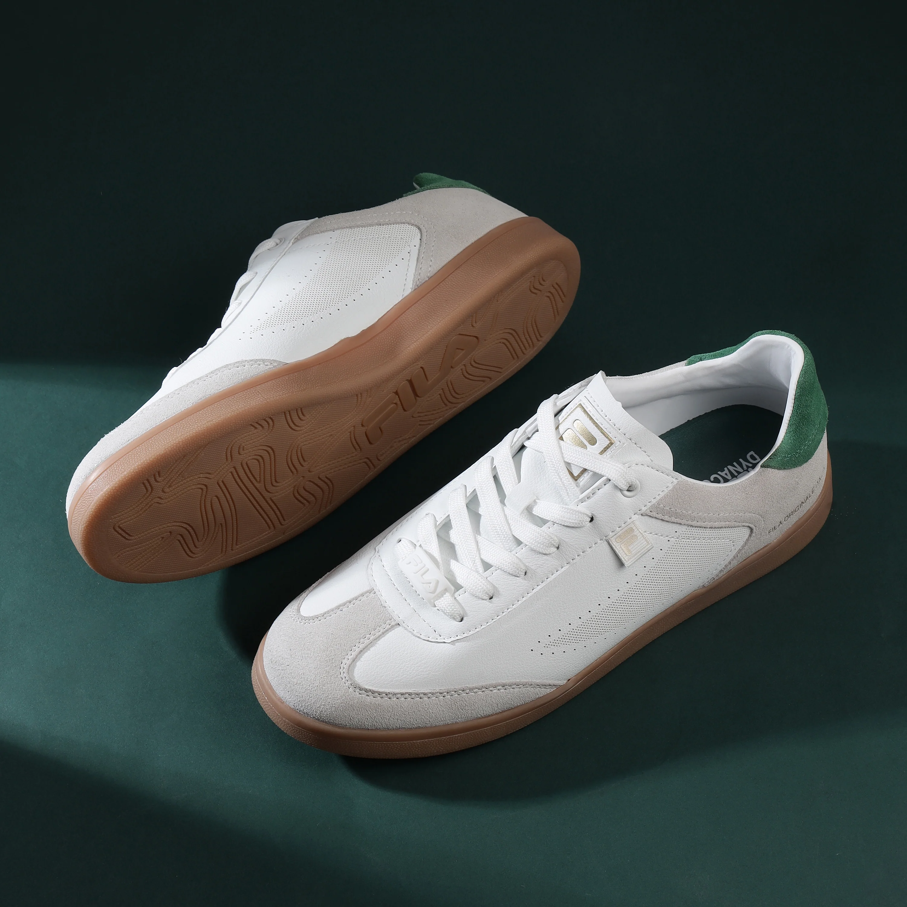 Fila Men White Asher Suede Shoes - Image 3