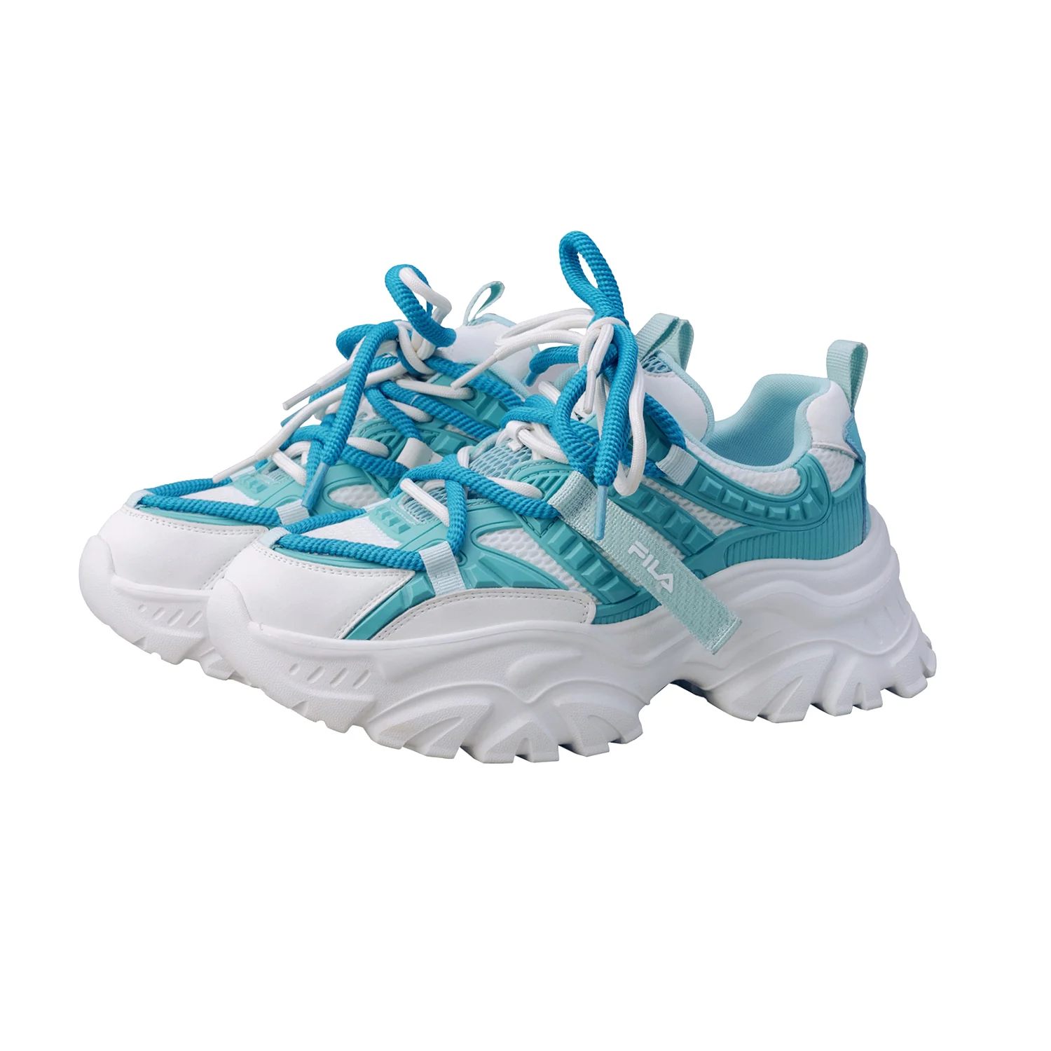 Fila Womens Envi Victori Teal Sneakers - Image 3