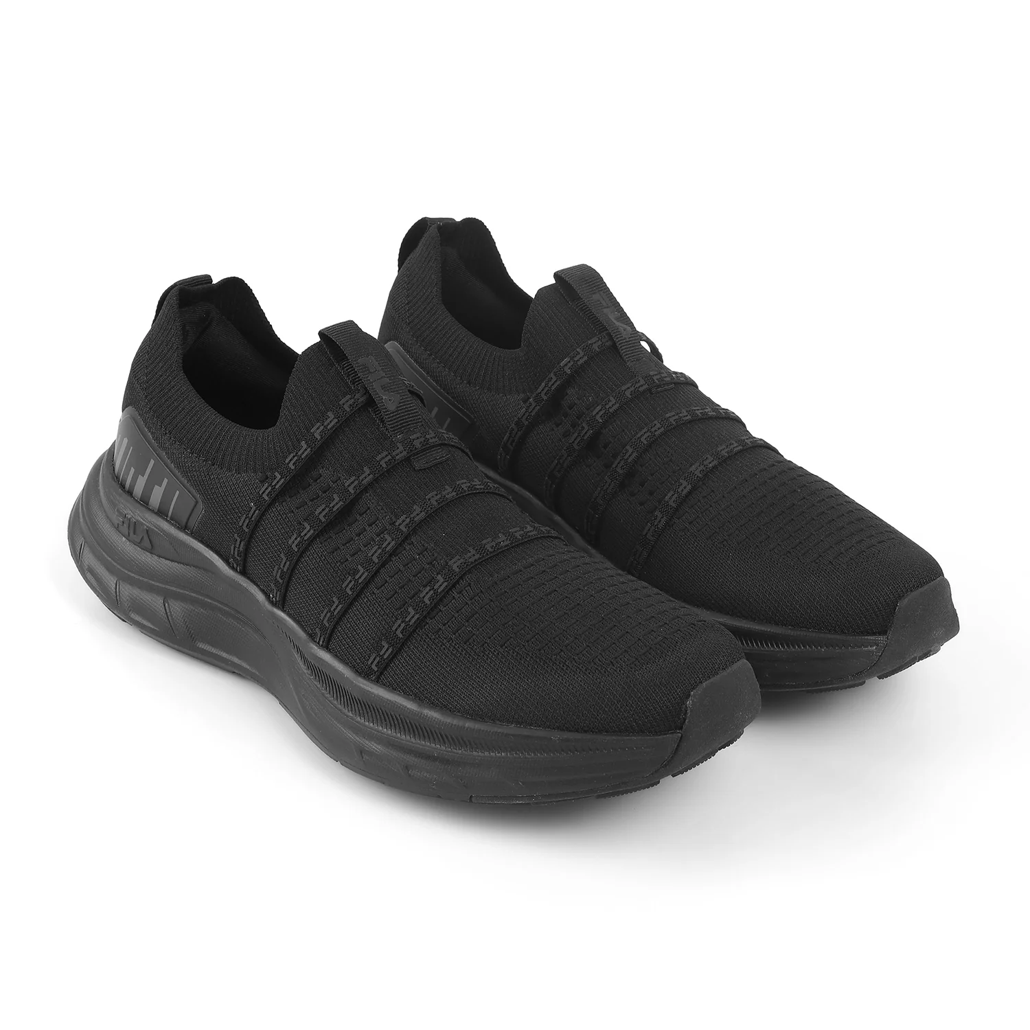 Fila Men Black Ease Quad Shoes - Image 4