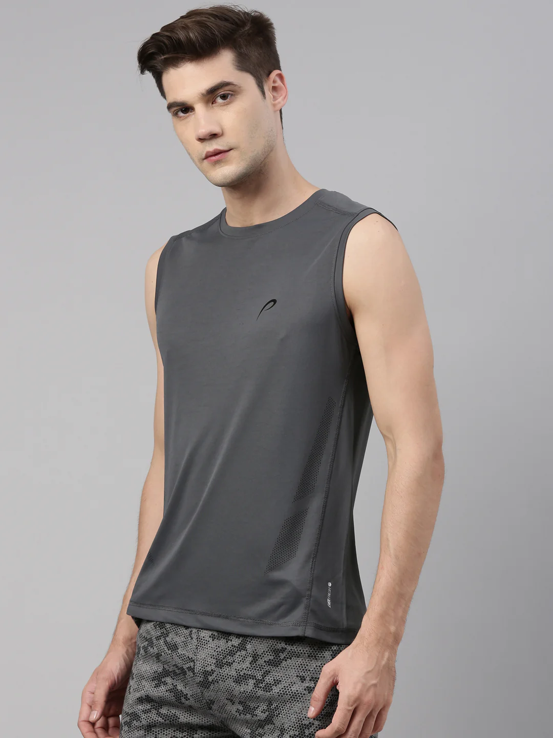 Men's Solid Comfort Tank Top - Image 2