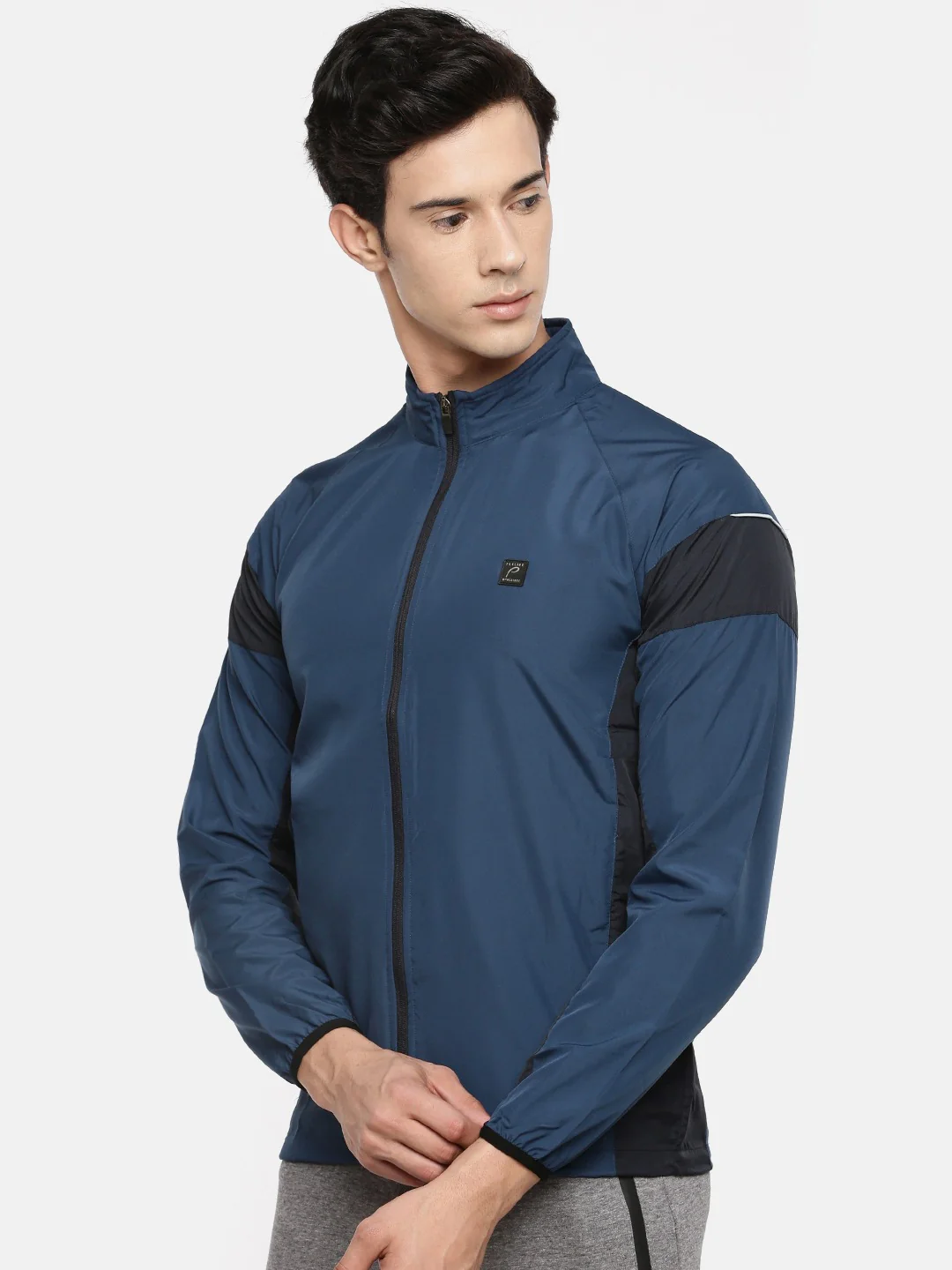 Men's Color Block Comfort Fit Wind Cheater - Image 3