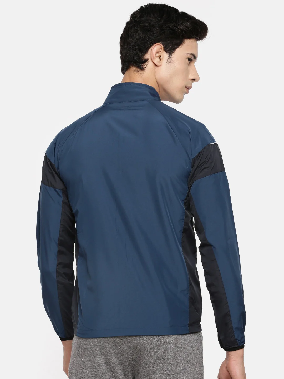 Men's Color Block Comfort Fit Wind Cheater - Image 4