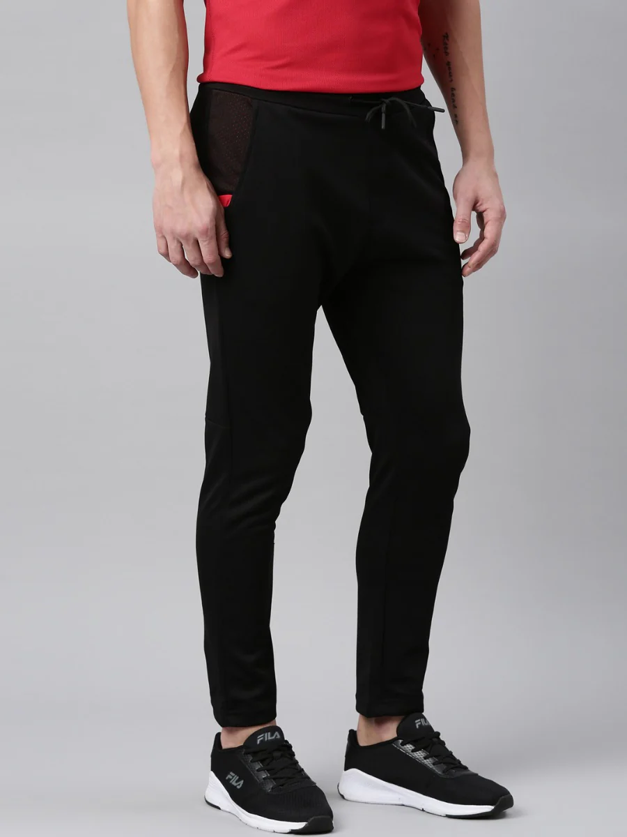 Men's Solid Gym Track Pants - Image 2