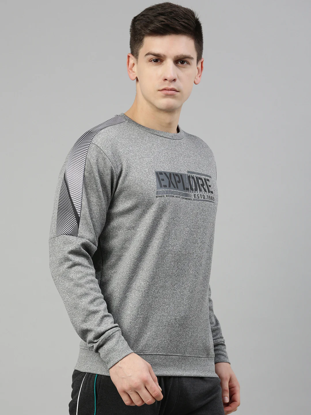 Men's Solid Gym Sweatshirts - Image 3