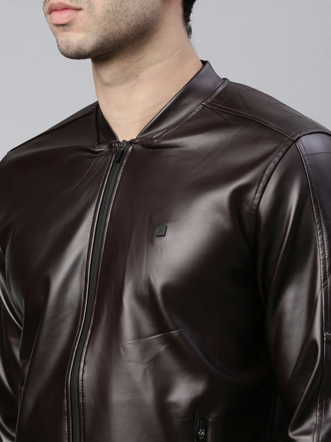 Men's Solid Comfort Fit Jackets - Image 4