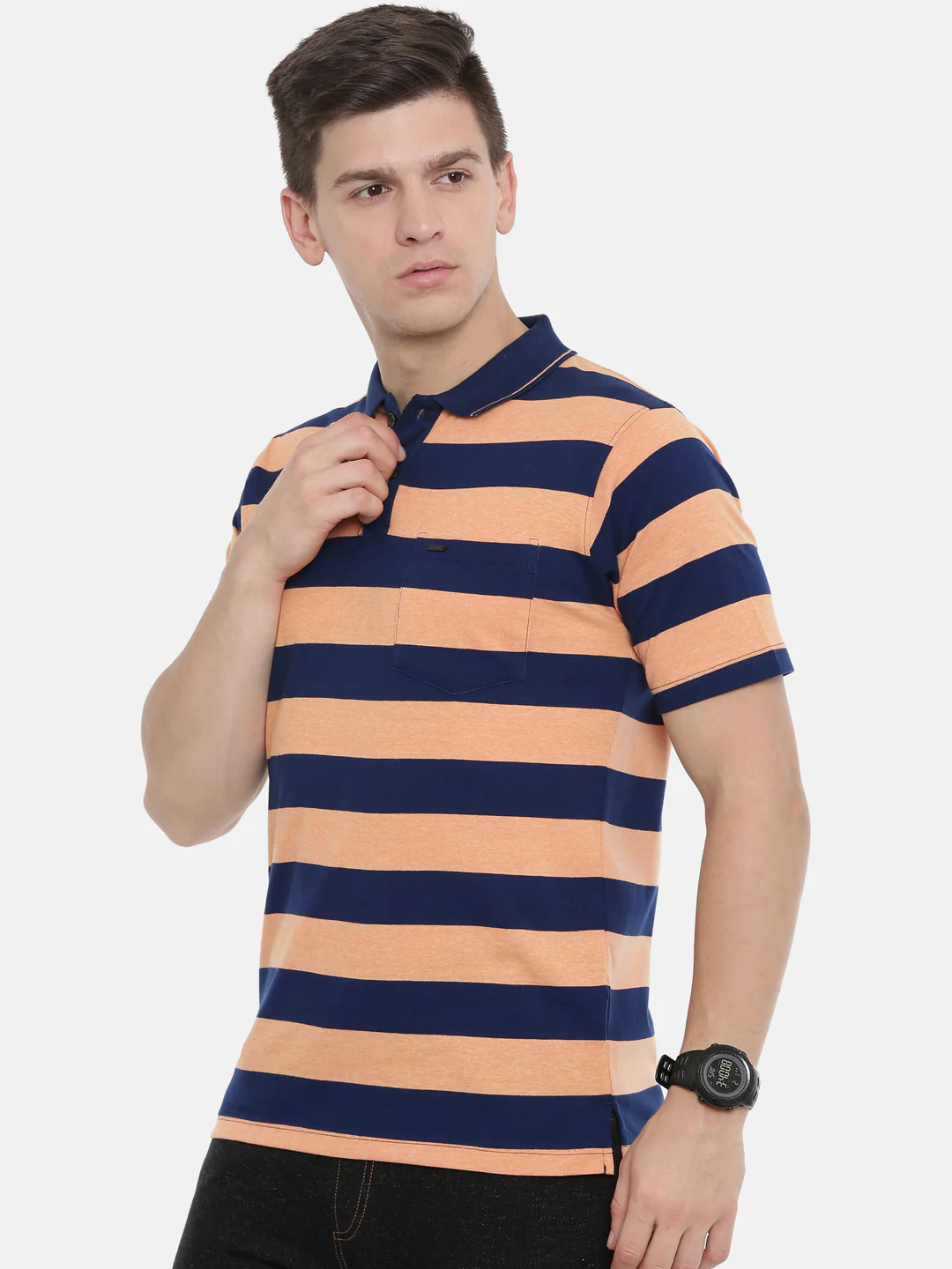 Men's Striper Comfort Polos - Image 3