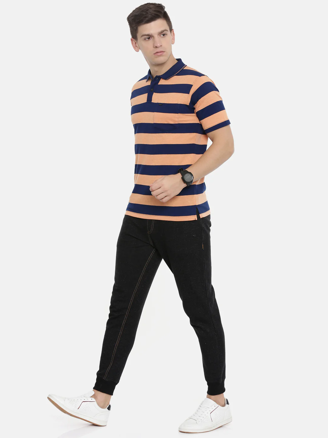 Men's Striper Comfort Polos - Image 5