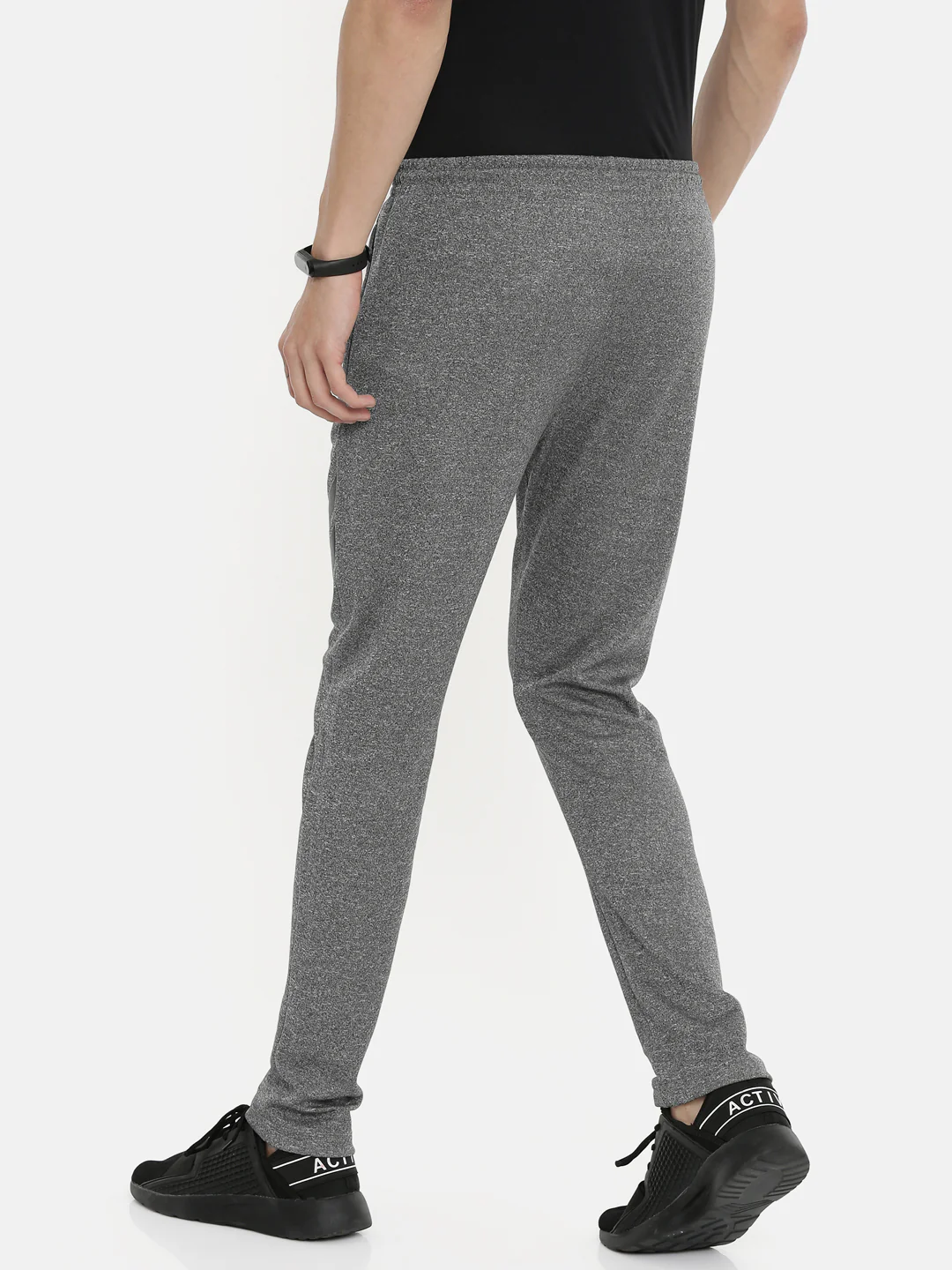 Men's Solid Tapered Track Pants - Image 3