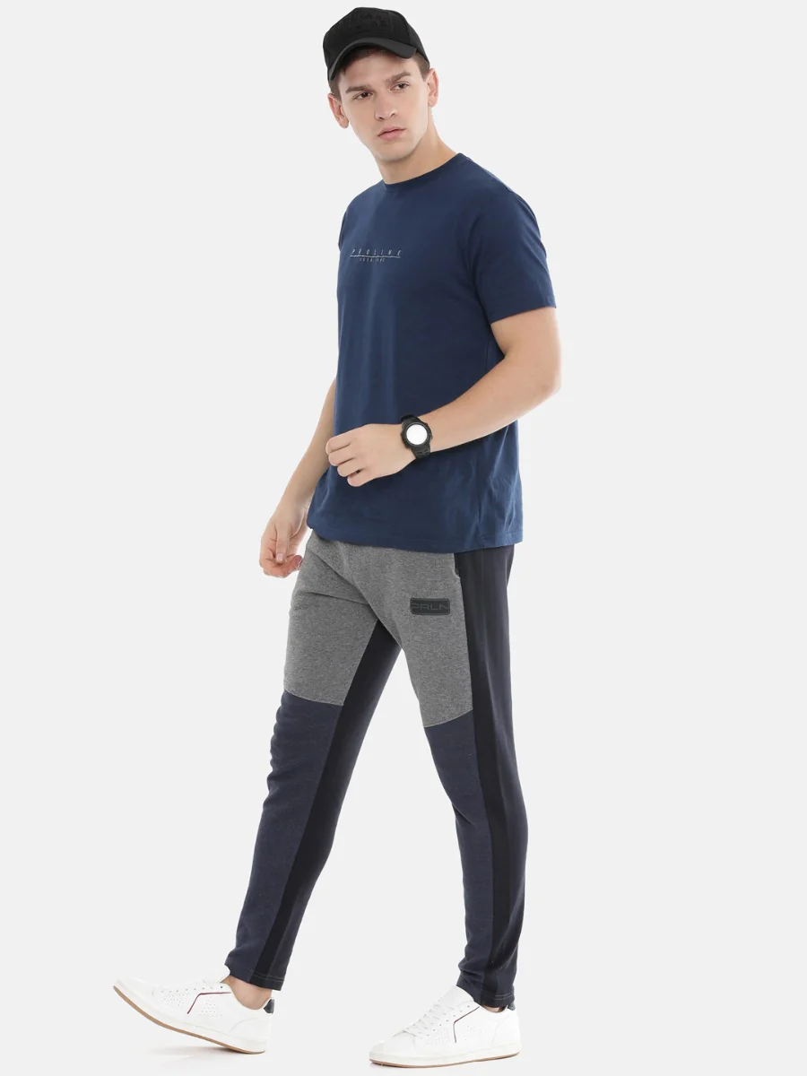 Men's Solid Tapered Fit Track Pants - Image 4