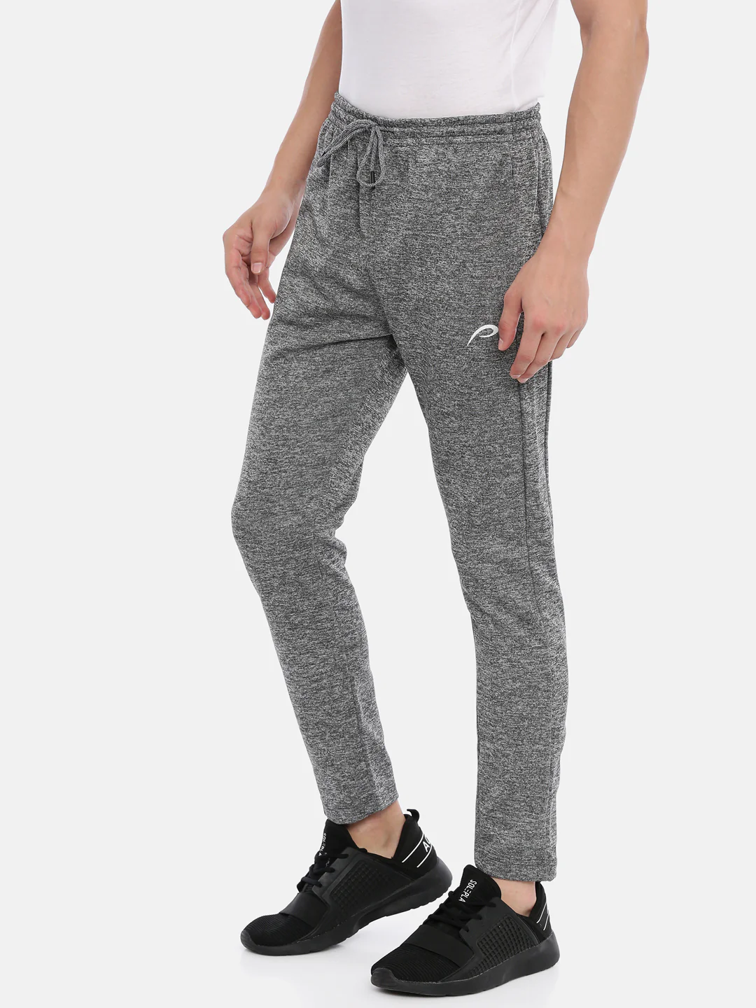 Men's Solid Tapered Track Pants - Image 2
