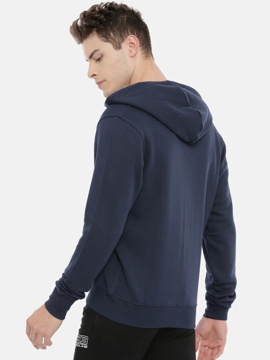 Men's Solid Comfort Fit Sweat Jacket - Image 4