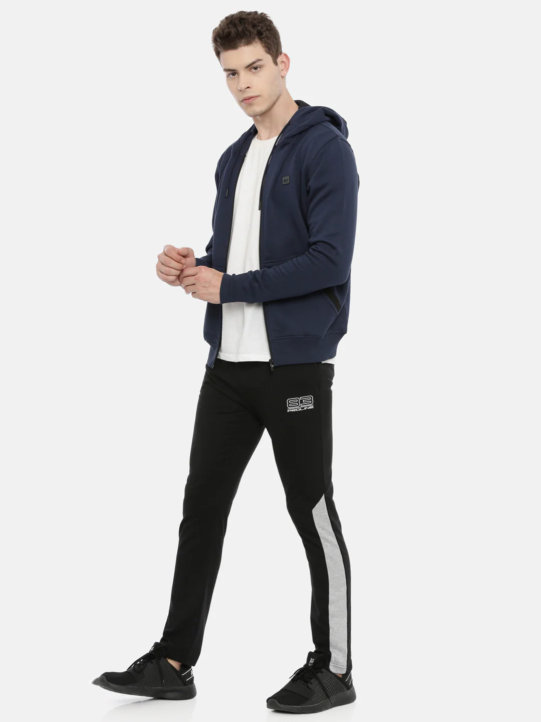 Men's Solid Comfort Fit Sweat Jacket - Image 5